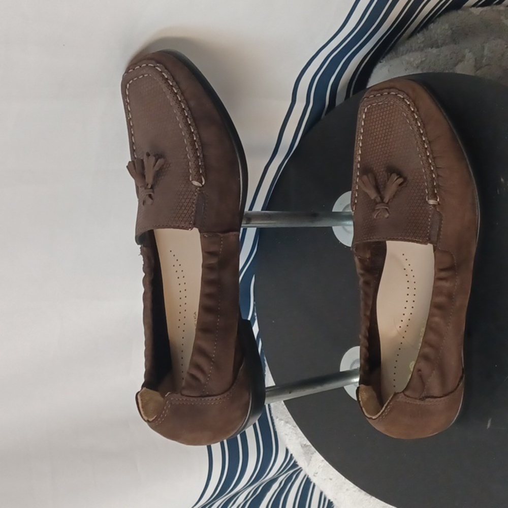 SAS Women 7.5 hope Slip Loafer Brown Turf Suede Loafers Offer Are Wolcome - Picture 13 of 15